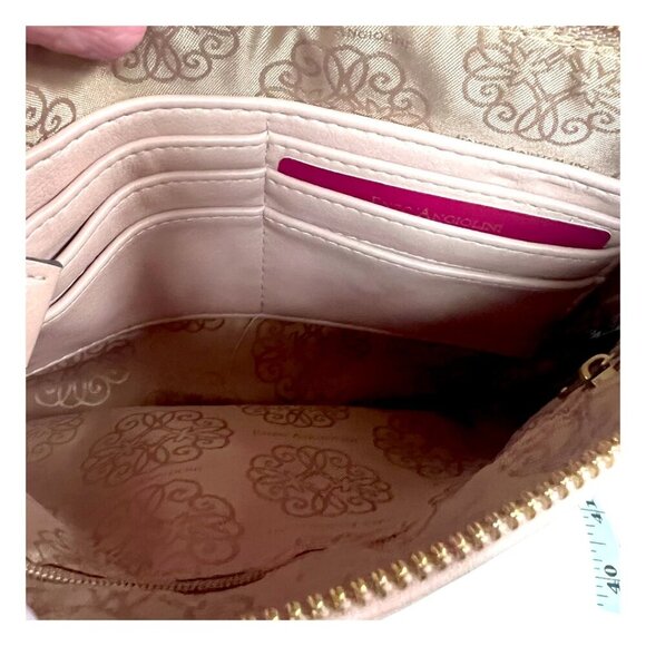 Enzo Angiolini NWOT Leather Wristlet Wallet Clutch Bag Beige Tan Snakeskin - Picture 7 of 8